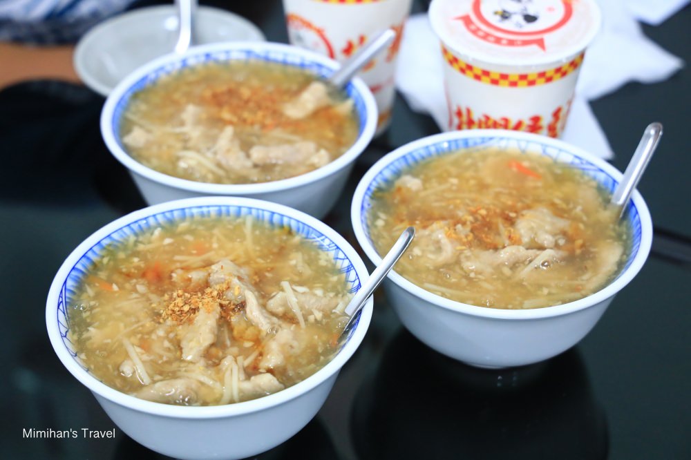 宜蘭美食｜北門蒜味肉羹(宣卡桑)60年傳承老店，蒜香十足超夠味，順吃北門綠豆沙牛乳