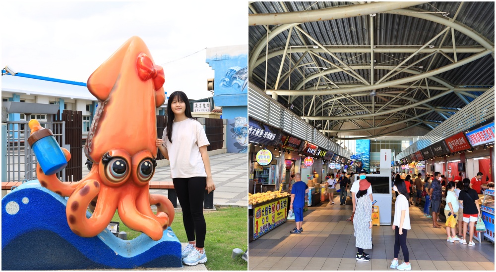 【台中景點】梧棲漁港：人氣美食攤位＆代客料理餐廳推薦！可愛烏賊烏魚子打卡趣