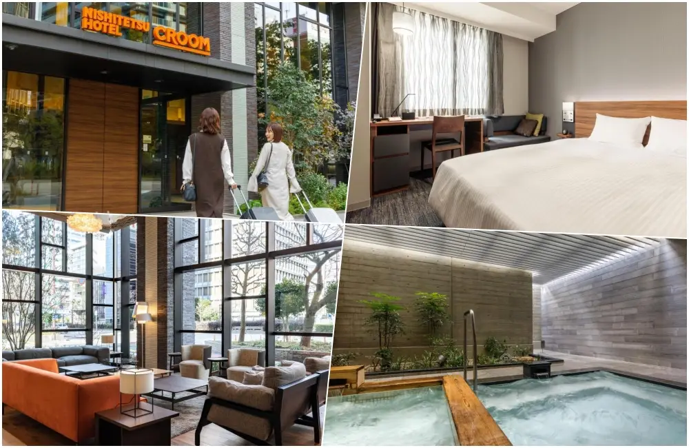 【西鐵飯店Croom名古屋】近榮町，久屋大通站1分鐘，頂樓露天大浴場超療癒！