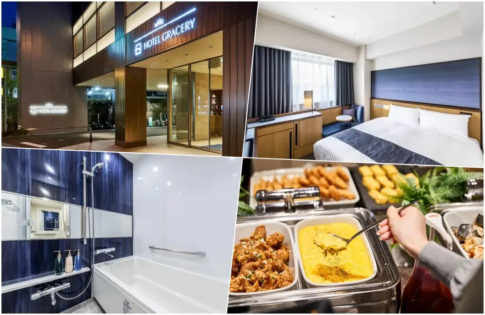 【大阪難波格拉斯麗飯店】JR與四橋線難波站優選，大浴缸與哥吉拉的平價逆襲！