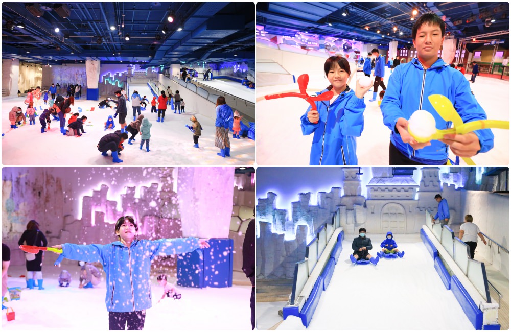 台中景點｜SNOWTOWN雪樂地 ：台中三井Outlet玩雪趣！夏天消暑超棒親子景點